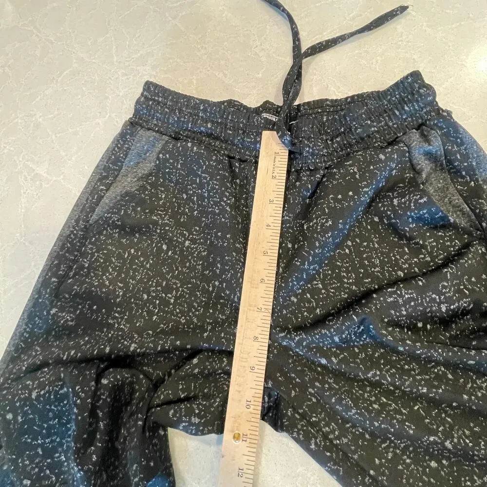 Rewash boy men jogger sweatpants size Small black speckle pants drawstring